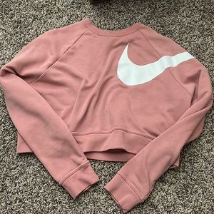 Nike pink crop top